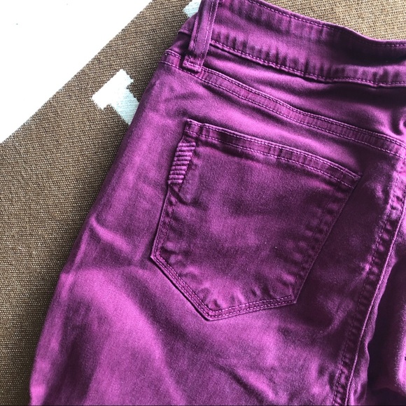 PAIGE DENIM verdugo purple denim skinny jean - Picture 1 of 7